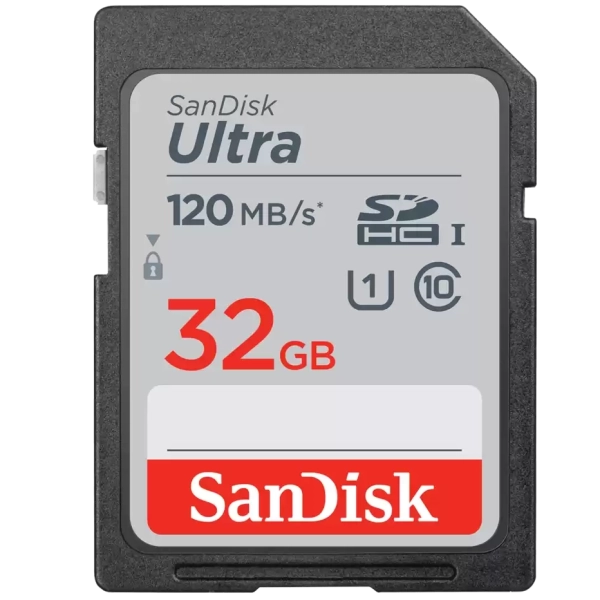 SanDisk Ultra SDHC 32GB, 120MB/s, UHS-I, Memory Card