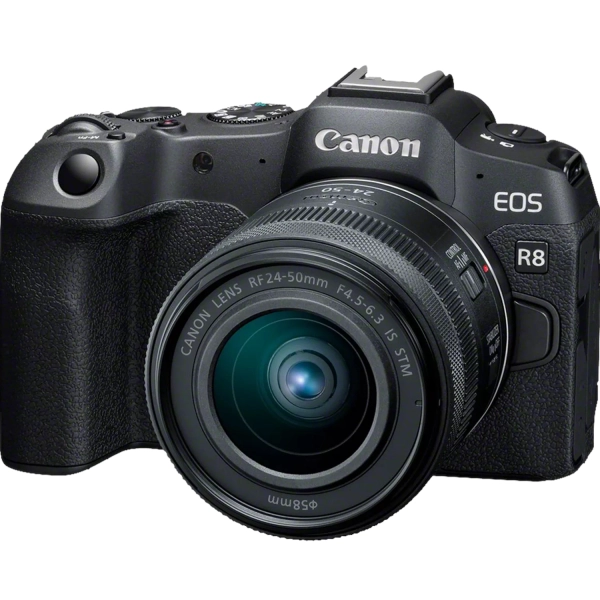 Canon EOS R8, Mirrorless Camera, 24-50mm STM Lens
