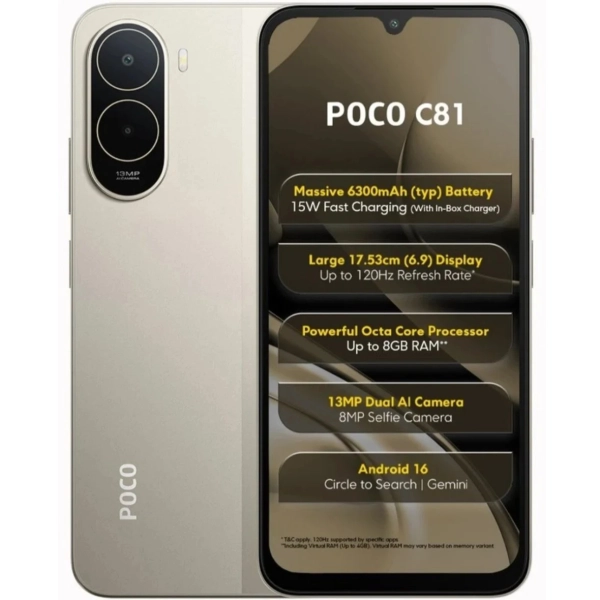 Xiaomi Poco C81, 4GB/64GB