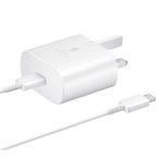 Samsung 25W PD Adapter, USB-C Charger, Power Delivery 3.0 PPS, With Cable