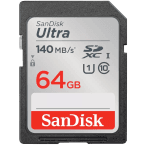 SanDisk Ultra SDXC 64GB, 140MB/s, UHS-I, Memory Card