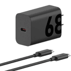 Motorola TurboPower 68W Charger, USB-C, Power Delivery 3.0 PPS, With Cable