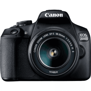 Canon EOS 2000D DSLR with 18-55mm Lens