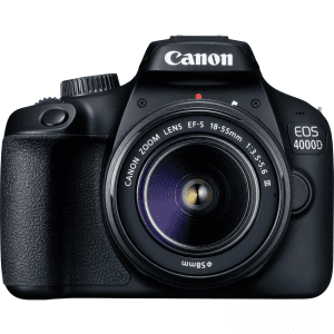 Canon EOS 4000D DSLR with 18-55mm III Lens