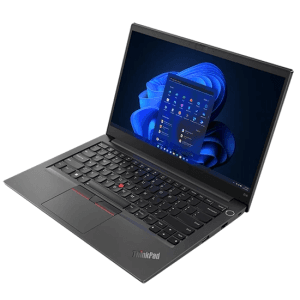 Lenovo ThinkPad E14 Gen 4, 1.7 GHz Core i7-1255U, 10-core CPU, 4.7 GHz Turbo, 8GB DDR4-3200, 512GB NVMe SSD, 14" Full HD 1920 x 1080, Fingerprint Sensor, Thunderbolt 4, Dual Speakers, Dolby Audio