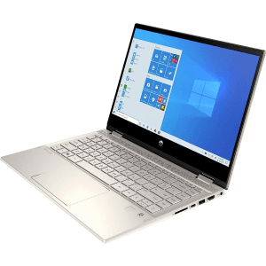 HP Pavilion x360 14-DH2085CL, 1.0 GHz Core i5-1035G1, 4-core CPU, 3.6 GHz Turbo, 16GB DDR4-3200, 512GB NVMe SSD, 14" Full HD IPS 1920 x 1080 Touchscreen, Stylus Pen Support, Backlit Keyboard, Windows 10 Home, Certified Refurbished