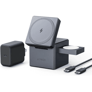 Anker 3-in-1 Cube with Magsafe, 15W Wireless Charger