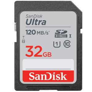 SanDisk Ultra SDHC 32GB, 120MB/s, UHS-I, Memory Card