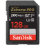 SanDisk Extreme Pro SDXC 128GB, 200MB/s, UHS-I, Memory Card