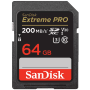 SanDisk Extreme Pro SDXC 64GB, 200MB/s, UHS-I, Memory Card